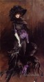 Portrait de la Marchesa Luisa Casati avec un genre de Greyhound Giovanni Boldini